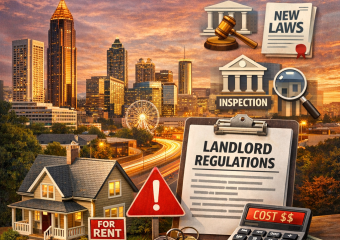 Graph outlining key 2026 regulations for landlords in Atlanta to avoid financial penalties.
